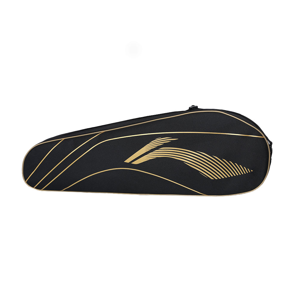 Li Ning Badminton Racket Bags 2 4 Pcs Crossbody Bag Black/Gold Color Unisex