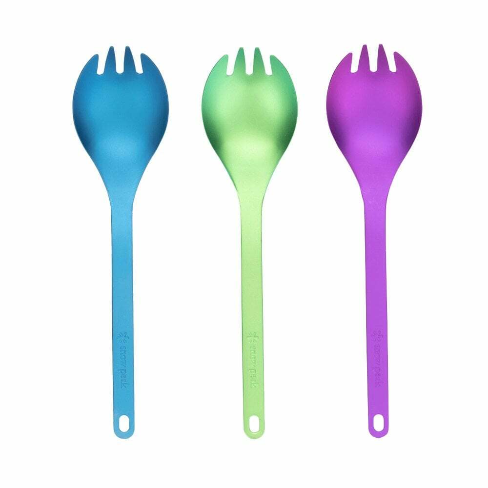 Snow Peak Tableware Fork And Spoon 3 4 Persons Titanium 4 Cm X 16.5 Cm