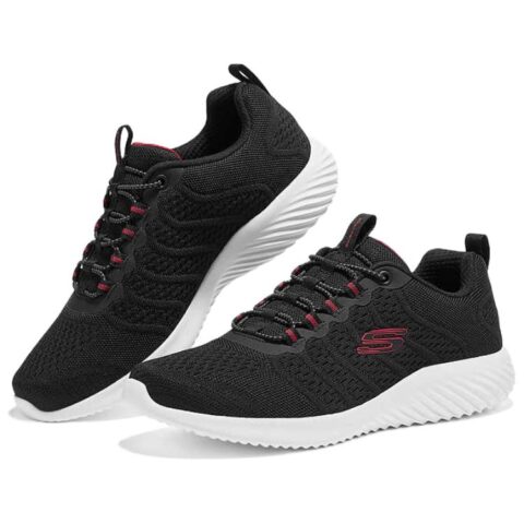 Skechers Bounder Abrasion Resistant Abrasion Resistant Low top Running Shoes Men’s Black Red