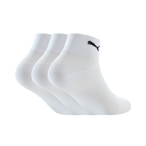 PUMA QUARTER Ankle Socks Unisex 3 Pack White