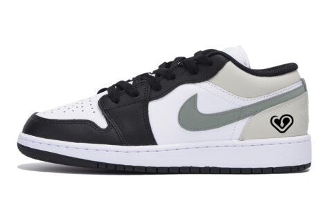 Jordan Air Jordan 1 Vintage Basketball Shoes Men’s Low Top Black Gray