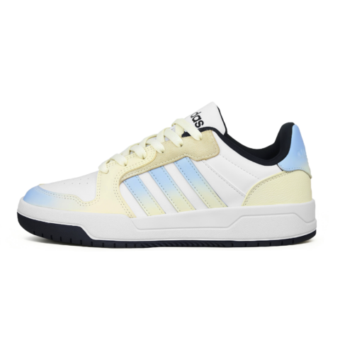Adidas Neo Entrap Enchanting Coast Anti-Slip Wear-Resistant Low-Top Vintage Basketball Shoes Unisex White Yellow