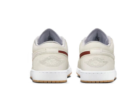 Jordan Air Jordan 1 Abrasion Resistant Low top Vintage Basketball Shoes Unisex Ecru