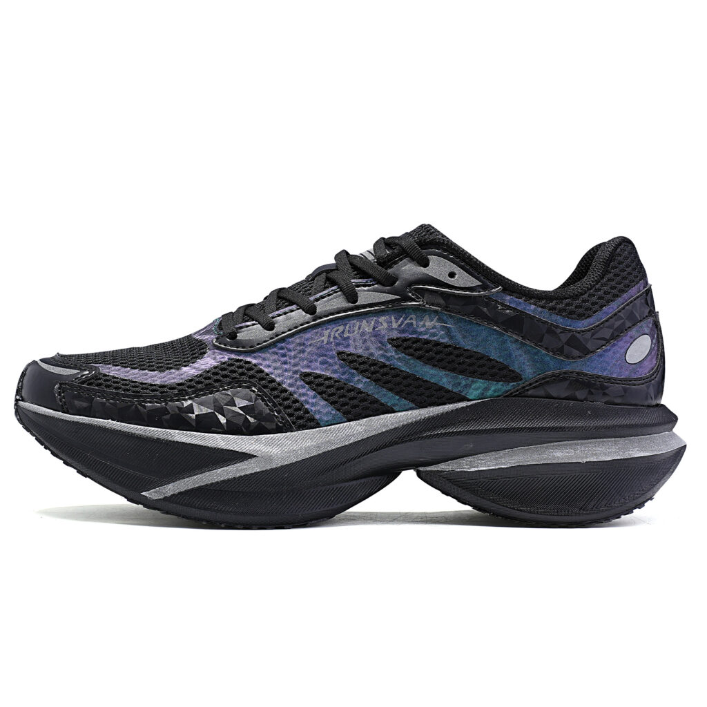 IRUNSVAN Running Shoes Unisex Low Top Interstellar Black/Northern Lights