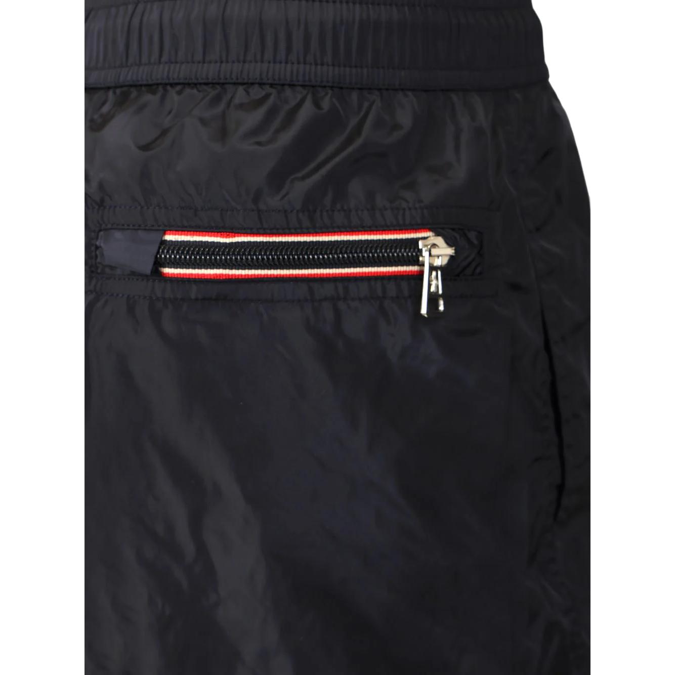Moncler Logo Patch Drawstring Swim Shorts