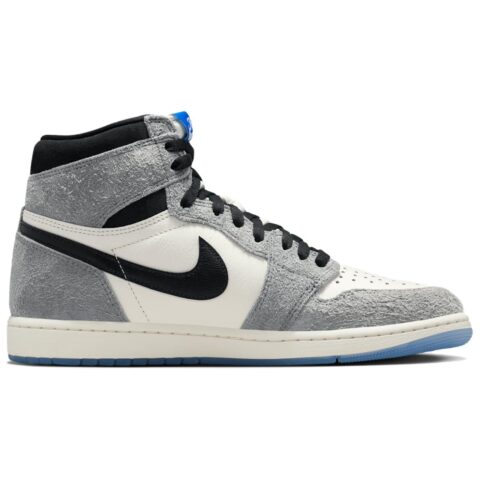Jordan Air Jordan 1 High top Vintage Basketball Shoes Men’s Gray White