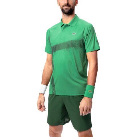 Lacoste x Novak Djokovic elasticated track shorts
