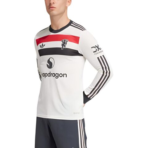 Adidas Originals Free Shipping With AdiClub Manchester United 24/25 Long Sleeve Third Authentic Jersey