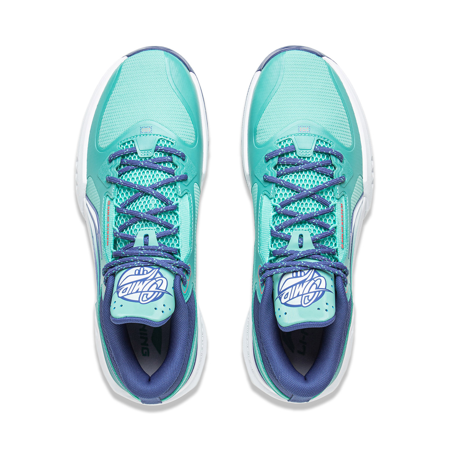 Li Ning Light Speed 3mid Basketball Shoes Men’s Low Top Pool Blue/Deep Sail Blue