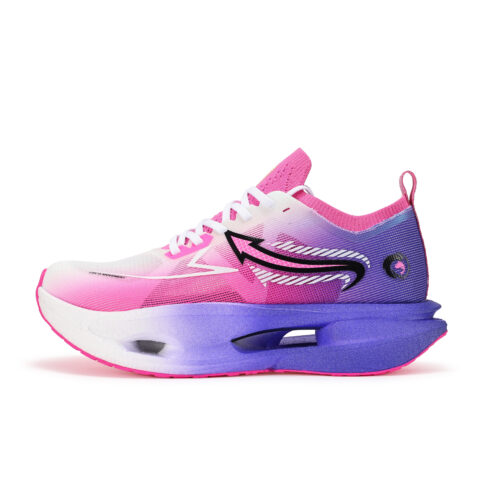 JINGYE Cushioning Breathable Lightweight Low top Marathon Running Shoes Unisex Purple Radiance