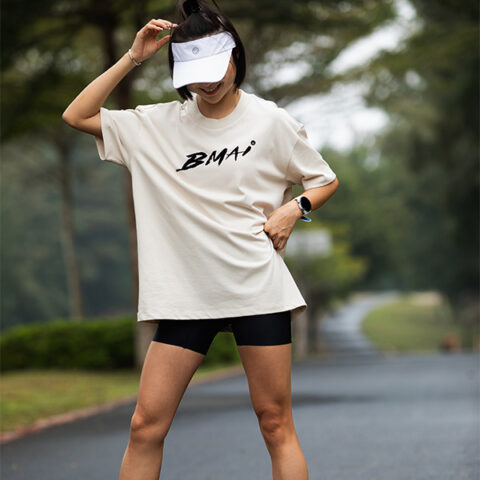 BMAI T Shirt Unisex Light Khaki