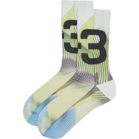Y 3 Knee High Socks Unisex Green