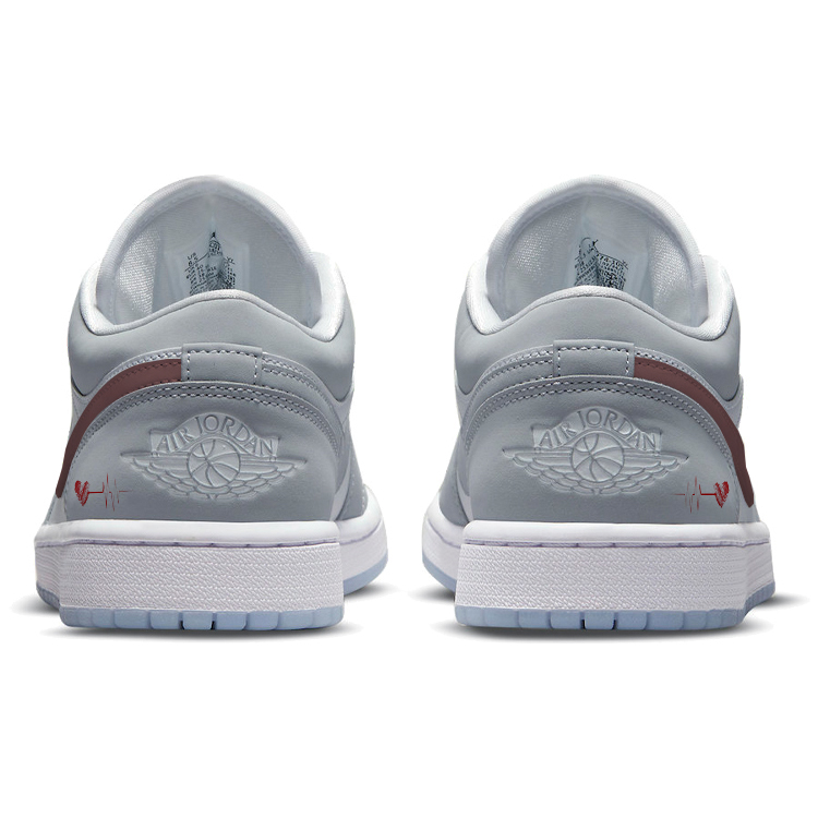 Jordan Air Jordan 1 Vintage Basketball Shoes Women’s Low Top Gray/White