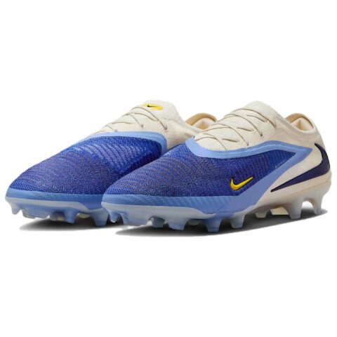 Nike Abrasion Resistant Soccer Shoes Men’s White Blue