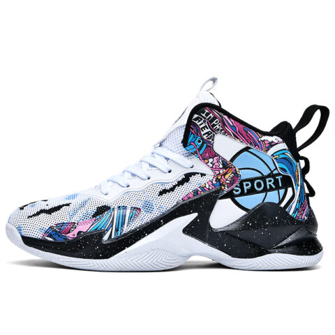 HEIWEILU Cushioning Abrasion Resistant Breathable Cushioning Abrasion Resistant Breathable Mid top Basketball Shoes