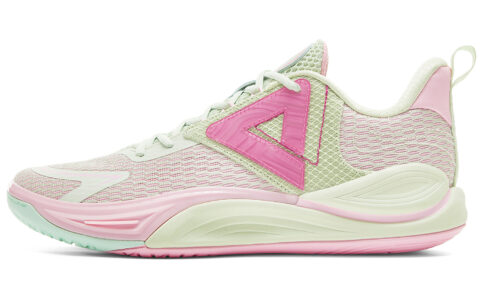 PEAK Wind 3.0 Basketball Shoes Men’s Low Top Pink Green