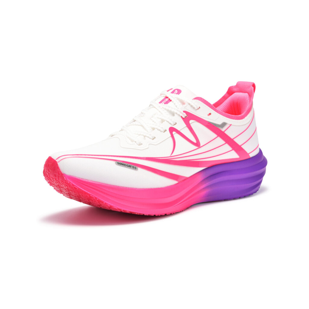 YINSUMAO Mesh Cushioning Slip Resistant Abrasion Resistant Breathable Training Running Shoes Unisex Aurora Purple