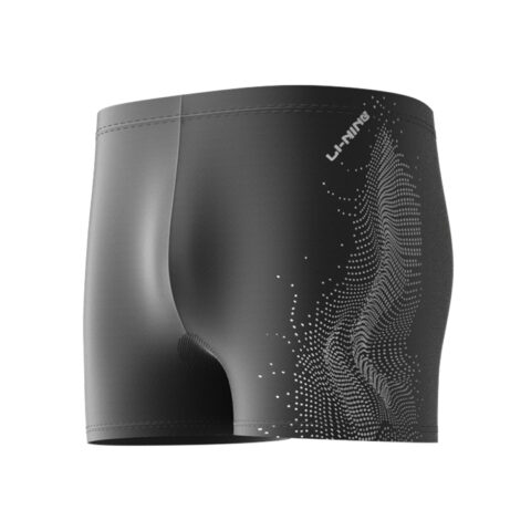 Li Ning Swimming Shorts Men's Moderate Square Leg Swim Trunks