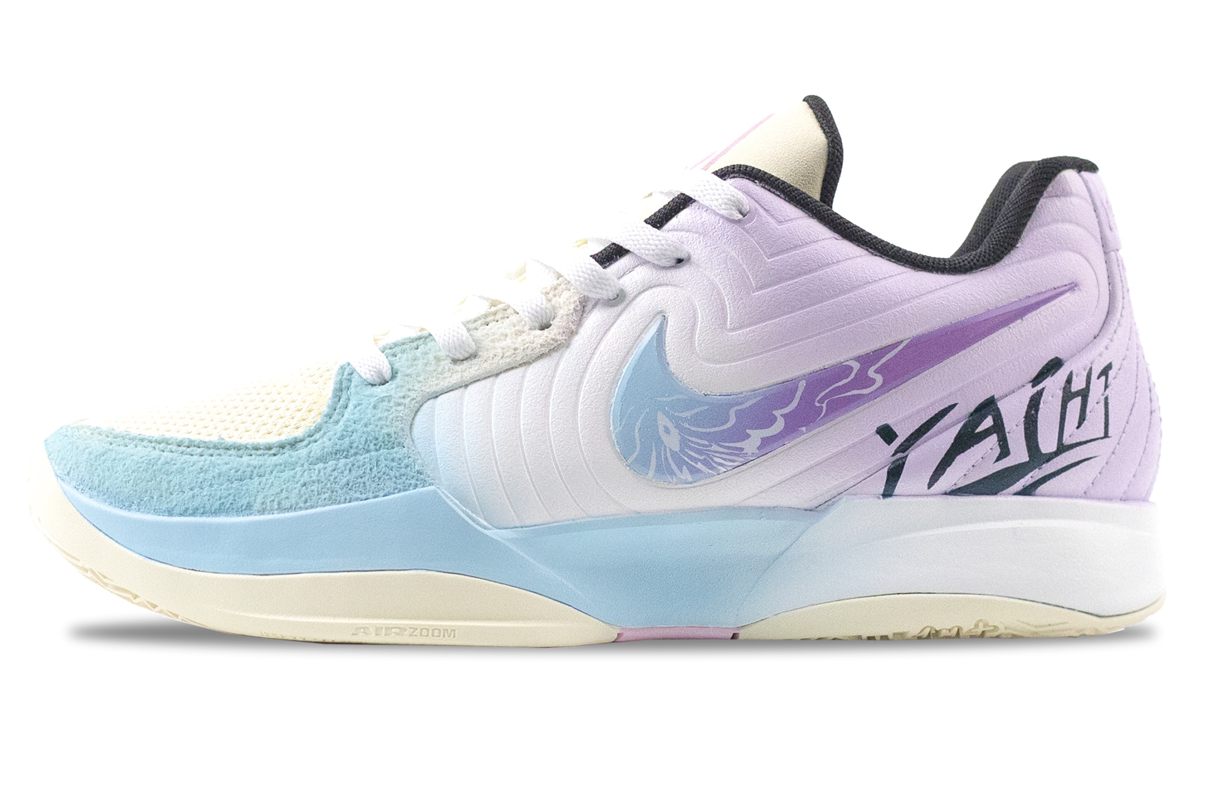 Nike Ja Morant 2 Glacier Mirror Abrasion Resistant Abrasion Resistant Low top Basketball Shoes Men’s Blue Purple