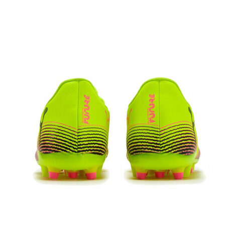 PUMA FUTURE 8 Abrasion Resistant Breathable Soccer Shoes Unisex Yellow