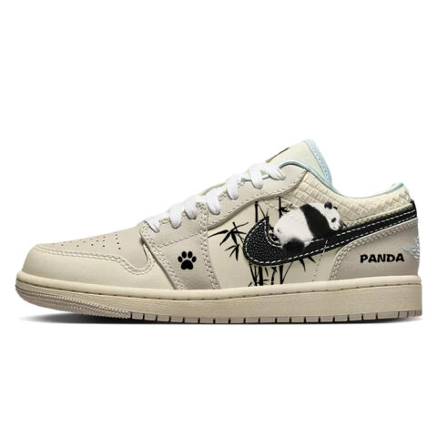 Jordan Air Jordan 1 Cushioning Slip Resistant Abrasion Resistant Low top Vintage Basketball Shoes Women’s Beige Brown