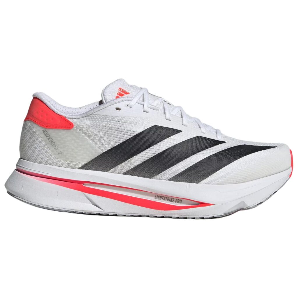 Adidas Adizero SL2 Lightstrike Pro Marathon Physical Fitness Test Physical Examination Running Shoes Women’s White Red