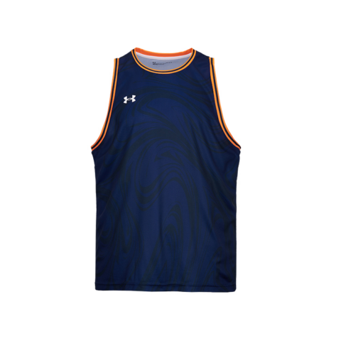 Under Armour Basketball Jersey Men’s Dark Blue/Orange Edge
