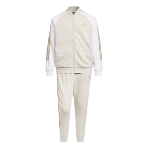 Adidas Sportlife Casual Sportswear Unisex Bauxite Brown/White