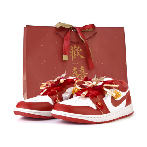 Jordan Air Jordan 1 Vintage Basketball Shoes Men’s Low Top White/Red