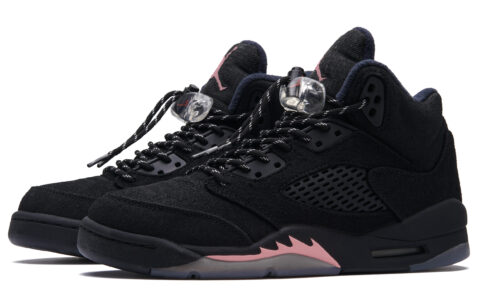 Jordan Air Jordan 5 Paris Night 2.0 Mid top Vintage Basketball Shoes Women’s Black
