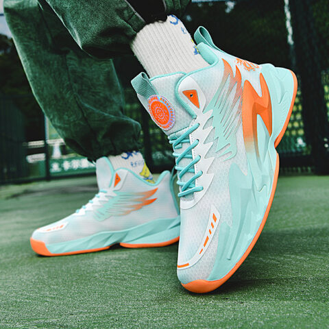 BIANSULONG Cushioning Coverage Balance Support Abrasion Resistant Slip Resistant High top Basketball Shoes Unisex