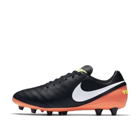 Nike Tiempo Genio 2 Leather Ag Pro ‘Black Orange’