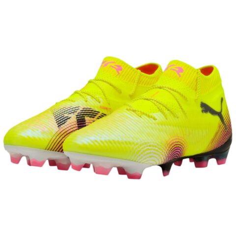PUMA Future 8 Ultimate FG Firm Ground Abrasion Resistant Soccer Shoes Unisex Yellow Black
