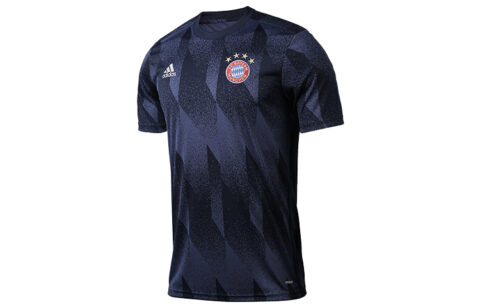 Adidas Bayern Munich Black Soccer Jerseys Men's Blue Moderate Straight Fit