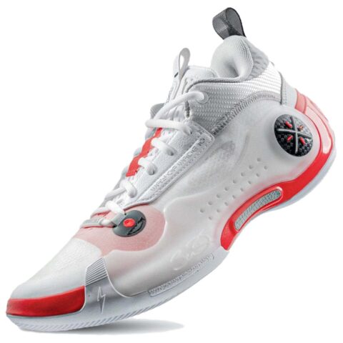 Li Ning Way Of Wade 10 Low Cushioning, Wear Resistant Low top Basketball Shoes Men’s White Red