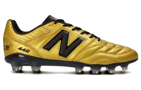 New Balance 442 V2 Pro HG Soccer Shoes ‘Gold Black’