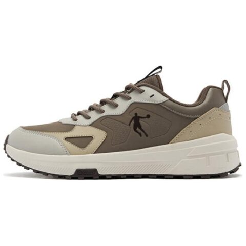 QIAODAN Slip Resistant Thermal Slip Resistant Thermal Low top Running Shoes Men’s Beige Brown