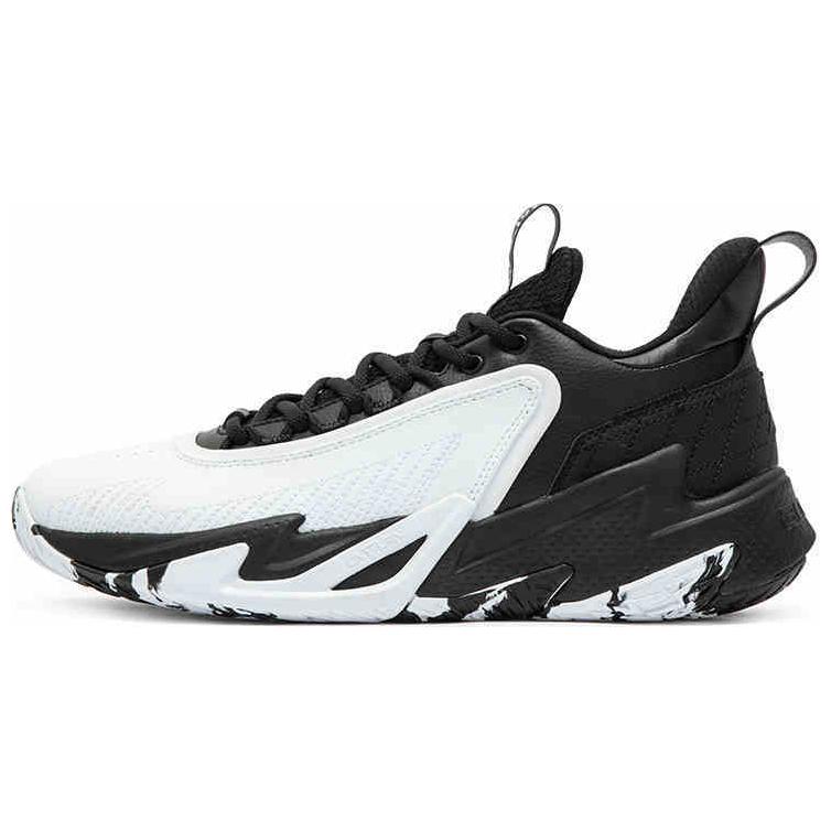 361° Slip Resistant Abrasion Resistant Low top Basketball Shoes Men’s White Black