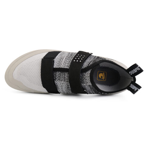 LUFU Slip Resistant, Abrasion Resistant, Breathable Low top Rock Climbing Shoes Unisex Light Gray