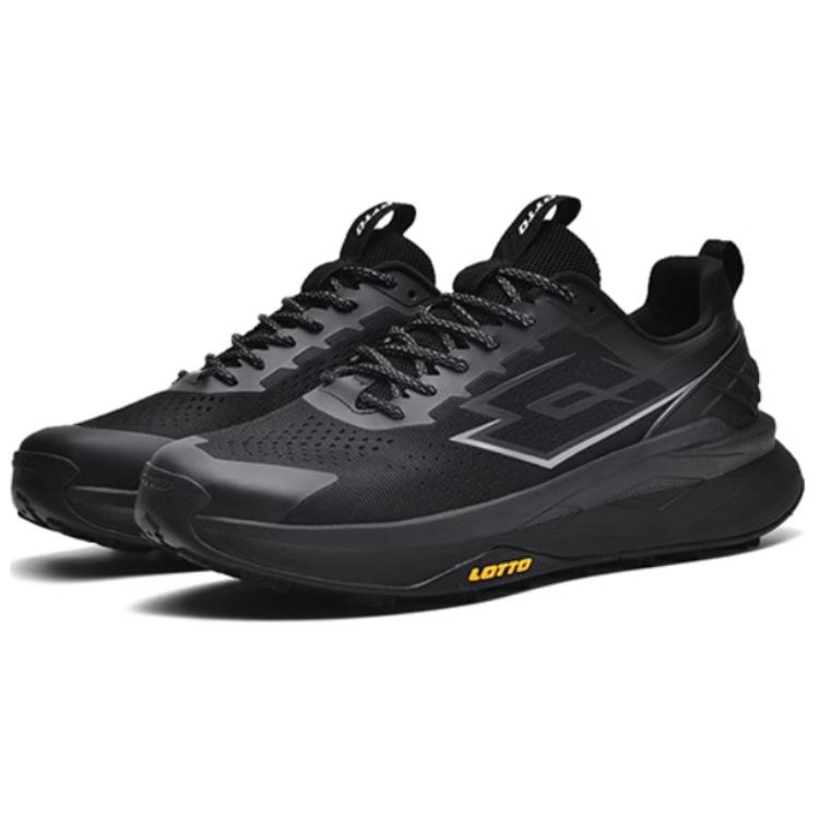 LOTTO Slip Resistant Abrasion Resistant Low top Mountaineering Shoes Men’s Black