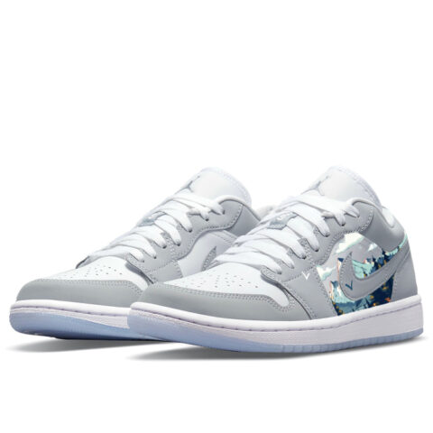 Jordan Air Jordan 1 Vintage Basketball Shoes Women’s Low Top Gray/White