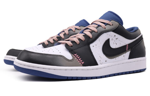 Jordan Air Jordan 1 Slip Resistant Abrasion Resistant Low top Vintage Basketball Shoes Men’s Black White