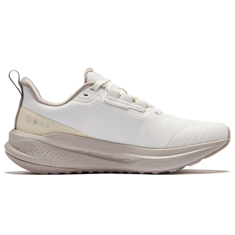 Erke Cushioning Slip Resistant Lightweight Low top Casual Running Shoes Women’s White Gravel Color
