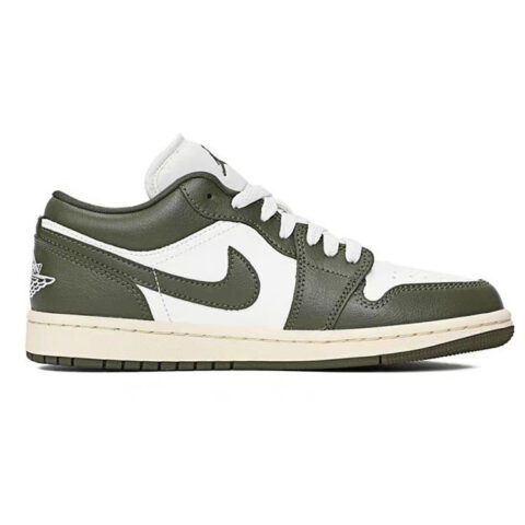 Jordan Air Jordan 1 Vintage Basketball Shoes Unisex Low Top White/Green