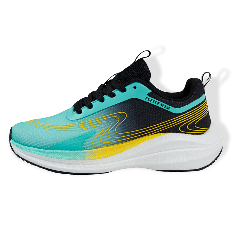 PRETTY SONG Mesh Cushioning Abrasion Resistant Lightweight Breathable Low top Half Length Carbon Plate