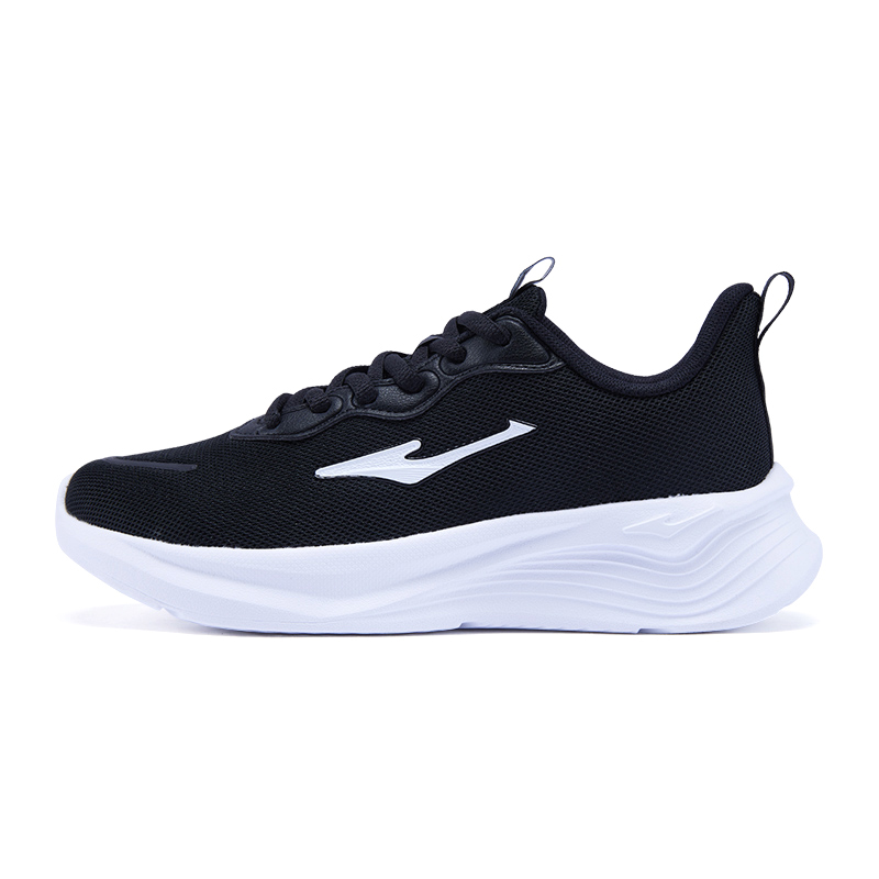 Erke Cushioning Slip Resistant Breathable Low top Casual Running Shoes Women’s Jet Black