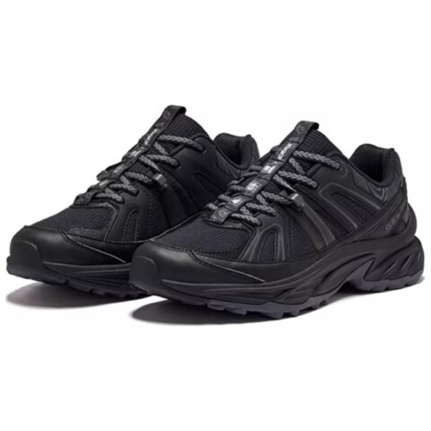 Erke Trail Slip Resistant Coverage Rebound Low top Mountaineering Shoes Men’s Black