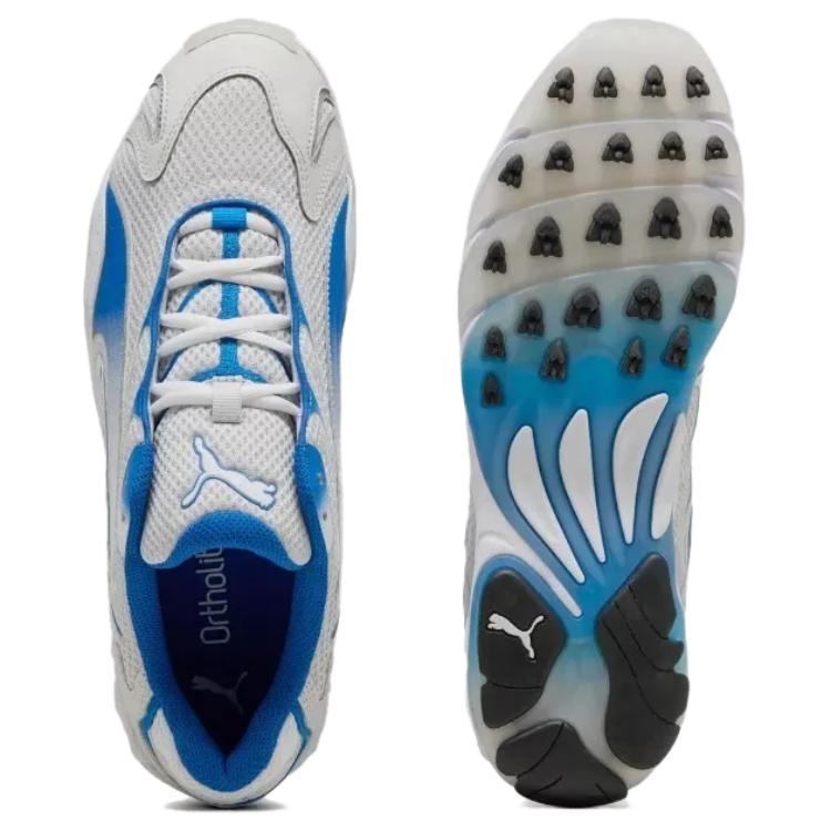 PUMA Inhale Slip Resistant Abrasion Resistant Slip Resistant Abrasion Resistant Low top Running Shoes Unisex Gray Blue