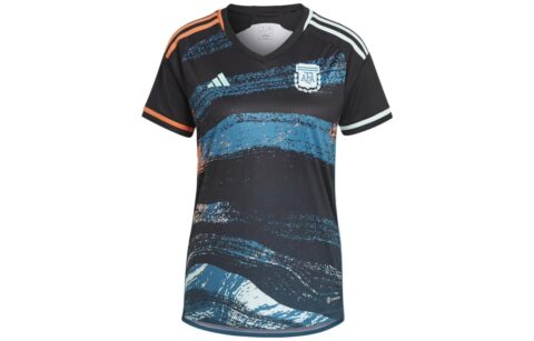 Adidas Argentina Soccer Jerseys Women's Black V Neck Moderate