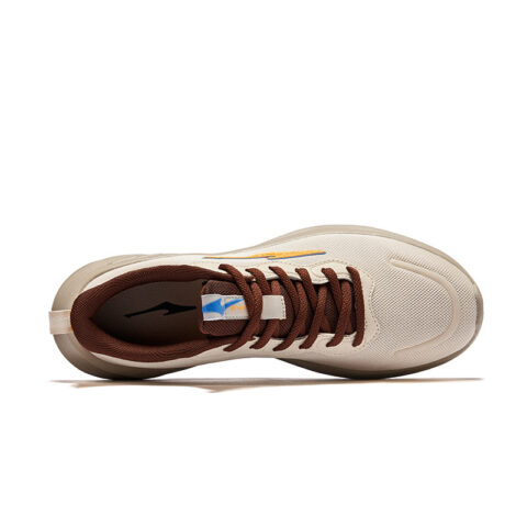 Erke Running Shoes Men’s Low Top Eggnog Gray/Mocha